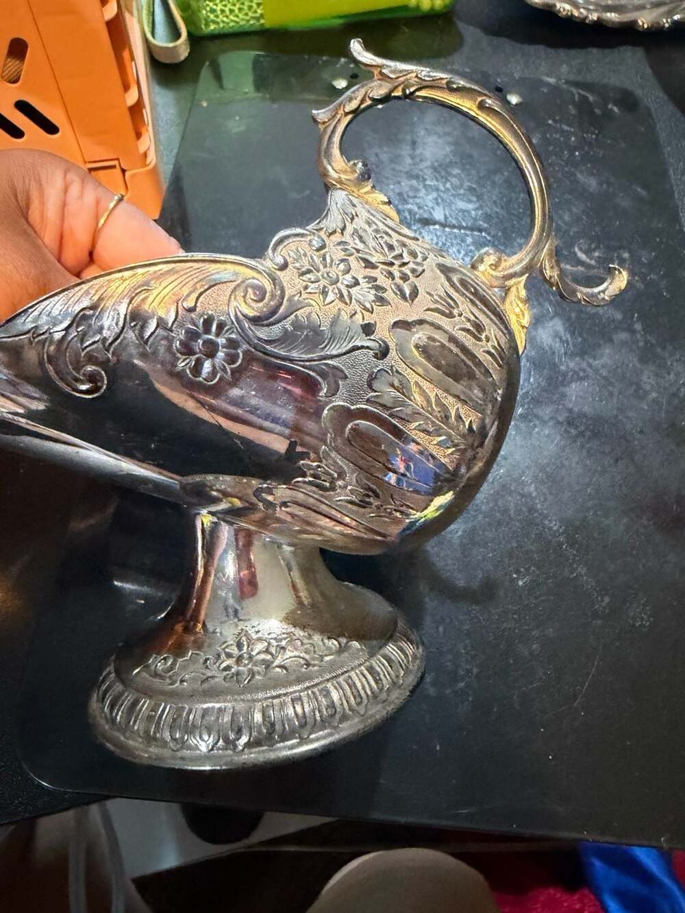 Leonard Japan Vintage Silver-Plated Sugar Scuttle